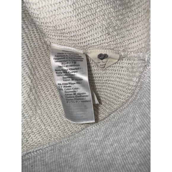 Madewell MWL Women Sweatshirt Size XXS Grey Cropped Hoodie Sweater - Picture 4 of 7